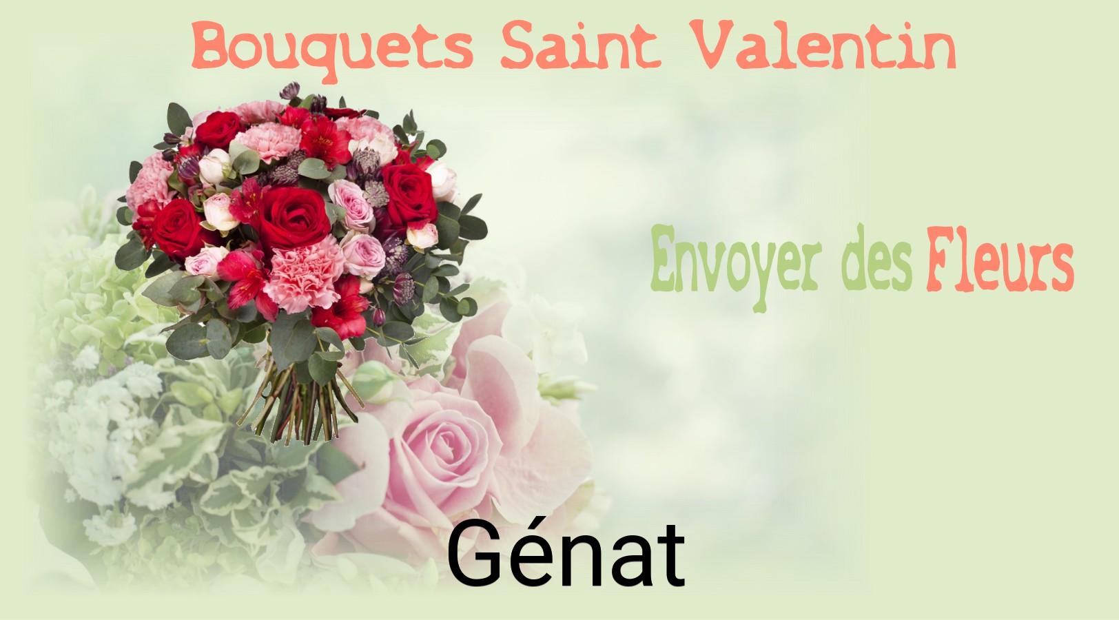 Roses de Saint-Valentin livrées à Génat